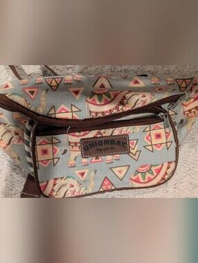 3/$12 🎉 UNIONBAY Canvas Elephant & Geometric PrintWaist Bag -